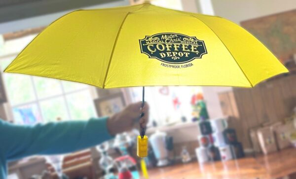 Mister Chris' Collector Daisy Yellow Umbrella. This special Collector Daisy Yellow Umbrella will have you singing in the rain with a pep in your step as you make your way to your destination.